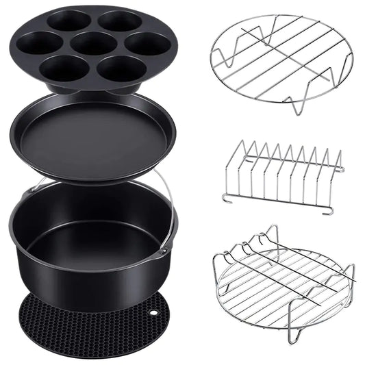 Air Fryers Accessories - 7 Piece Silicone Grill