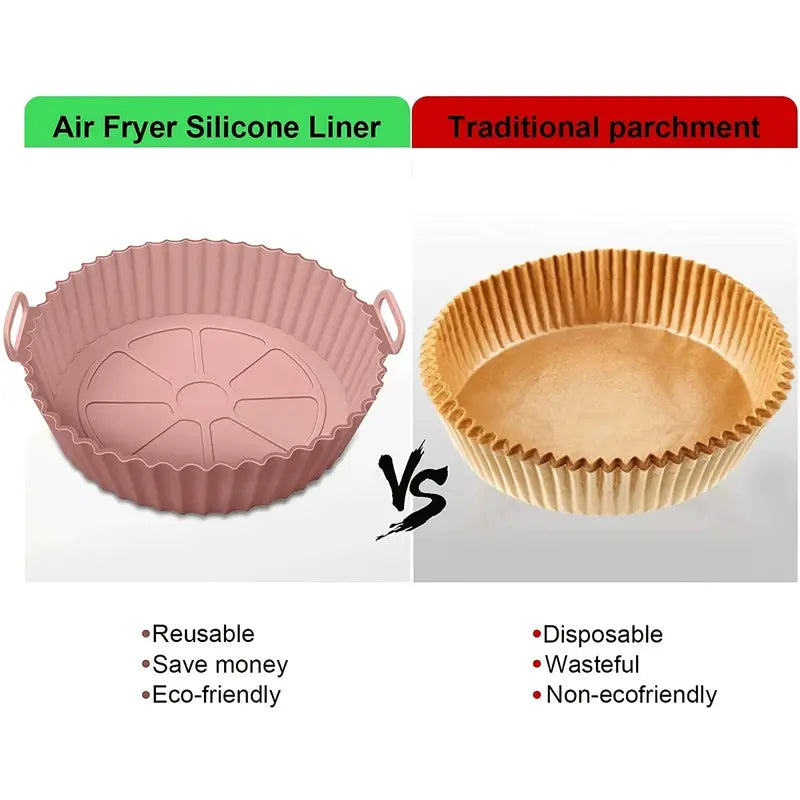 Air Fryer Non-Stick Silicone Base  - Wavy Liner