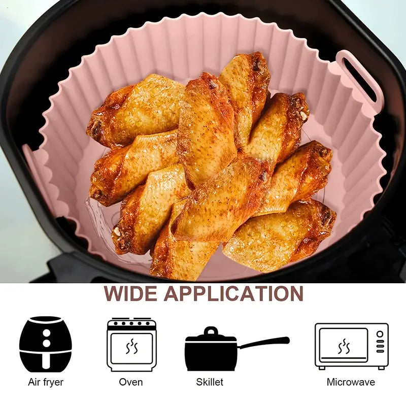 Air Fryer Non-Stick Silicone Base  - Wavy Liner