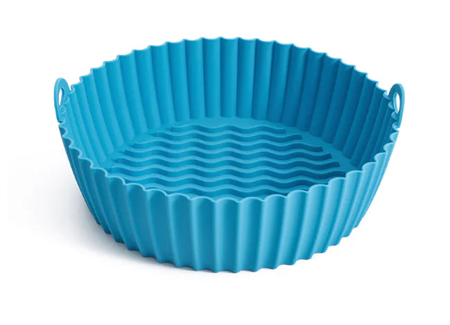 2pcs Round Silicone Baking Pan for Air Fryer, 8.5inch