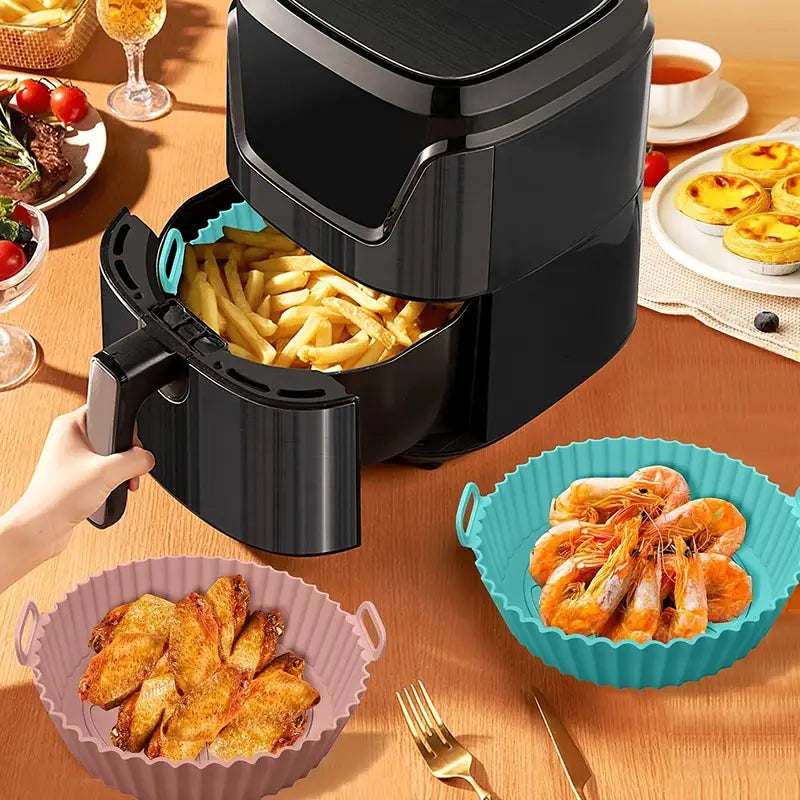Air Fryer Non-Stick Silicone Base  - Wavy Liner
