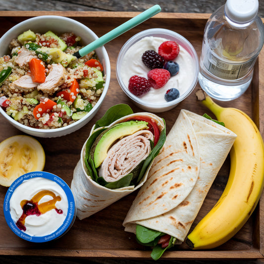Como posso preparar lanches rápidos e saudáveis para levar para o trabalho?