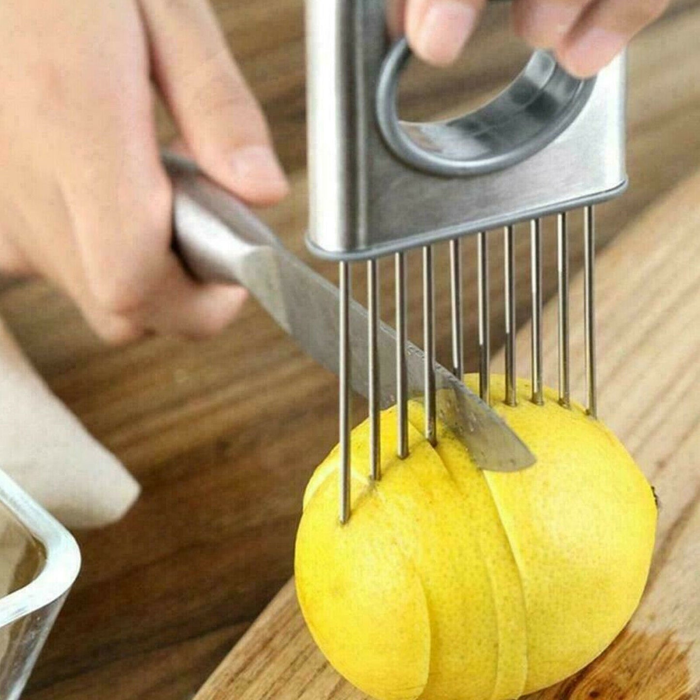Suporte para cortar legumes de aço inoxidável