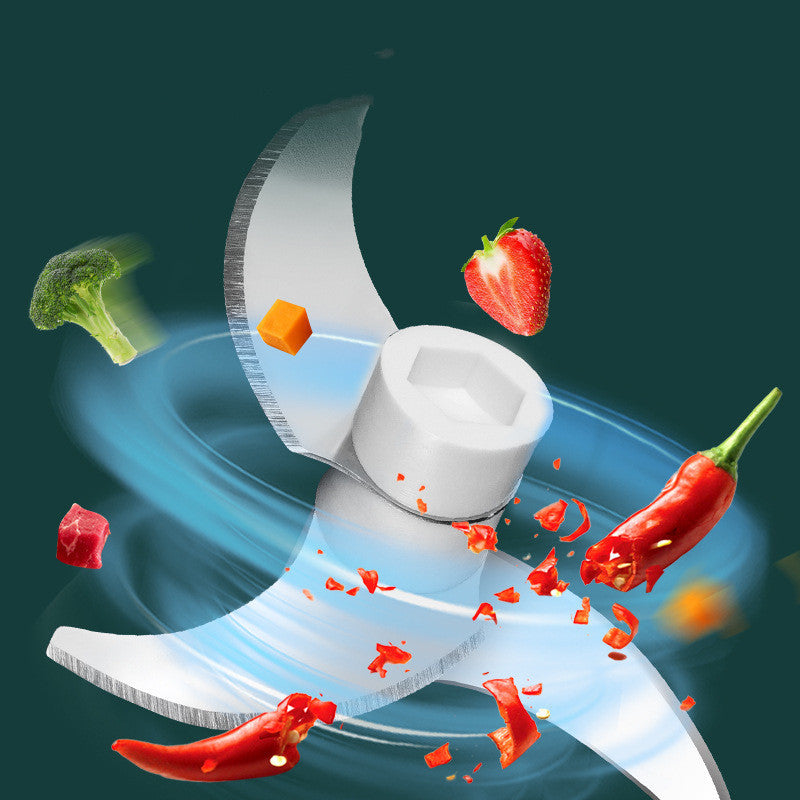 Mini cortador de alho elétrico portátil -  picador de alimentos
