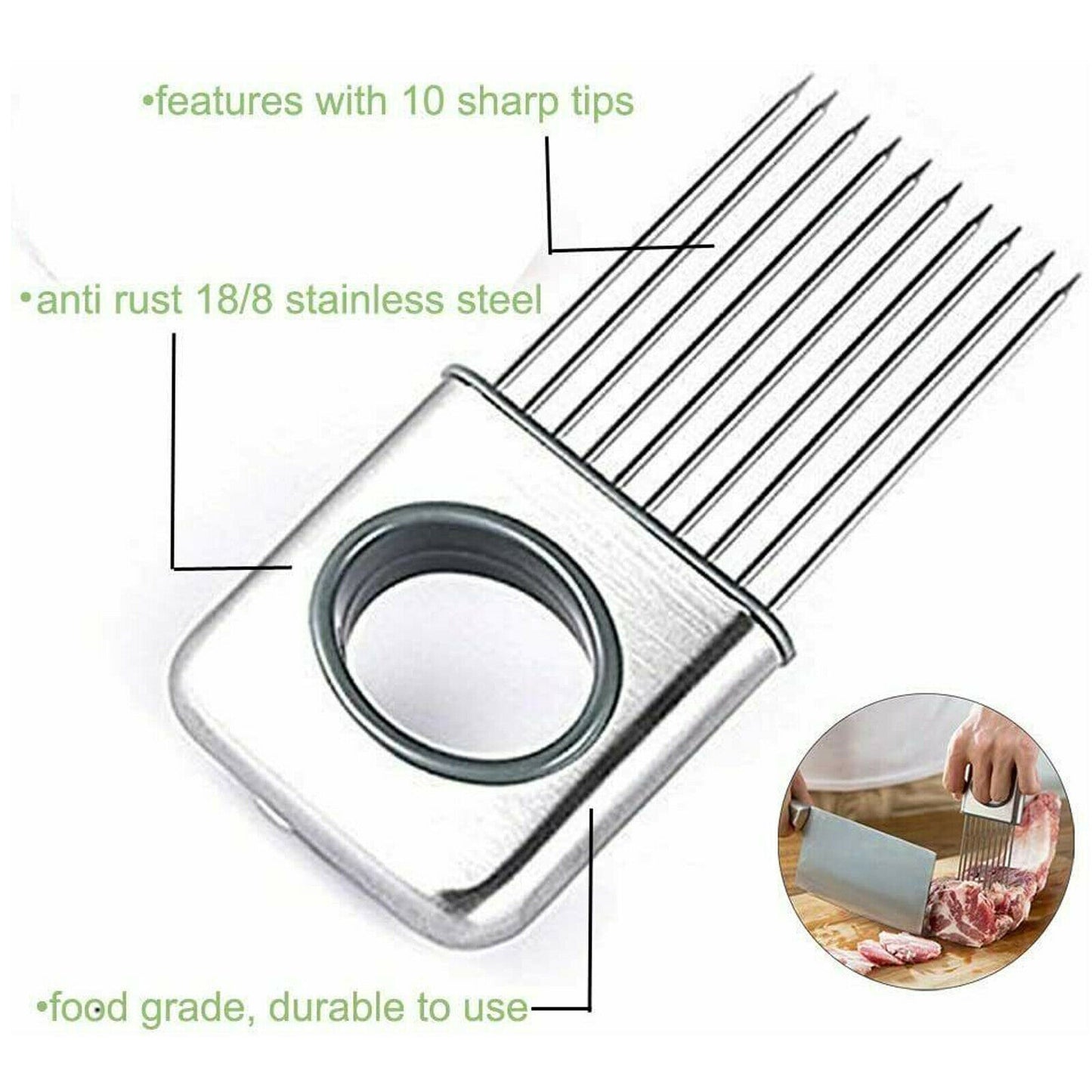 Suporte para cortar legumes de aço inoxidável