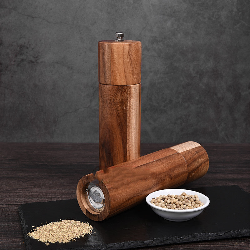 Moedor de pimenta manual com núcleo cerâmico cilíndrico