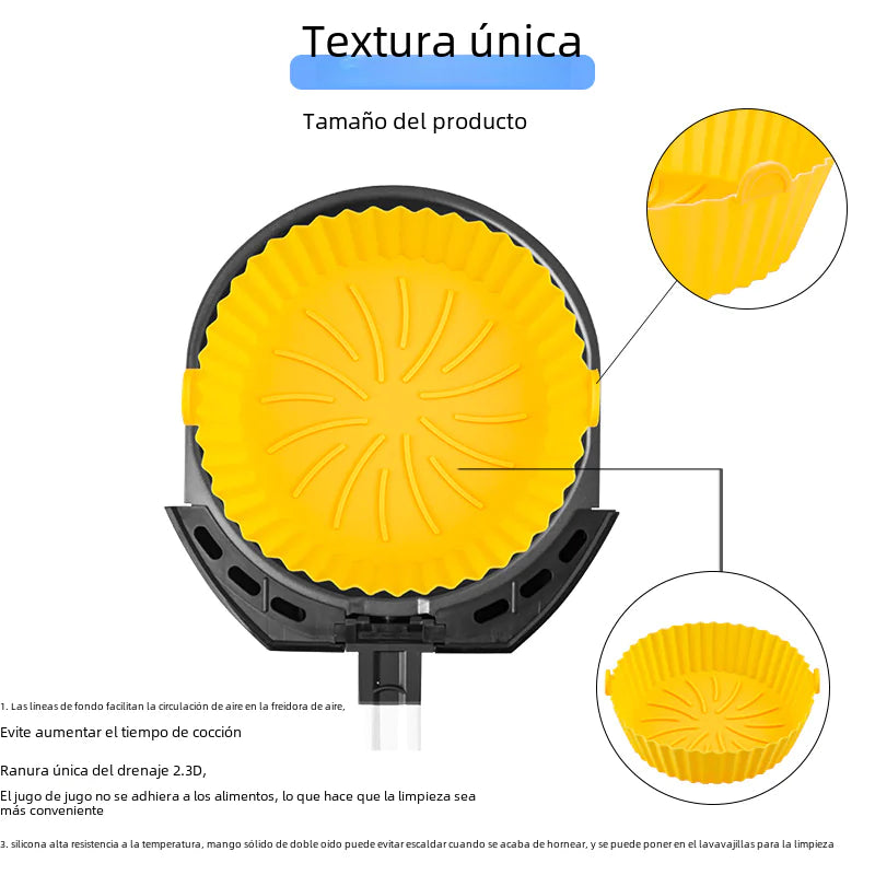 02 Deluxe Air Fryer Non-Stick Silicone Base -Radial Crisp