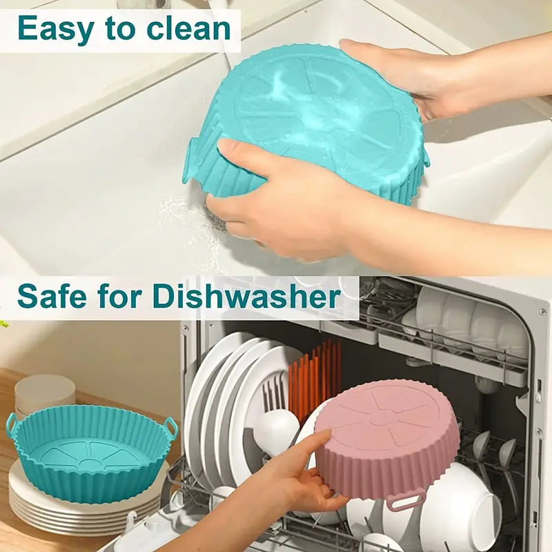 Air Fryer Non-Stick Silicone Base  - Wavy Liner