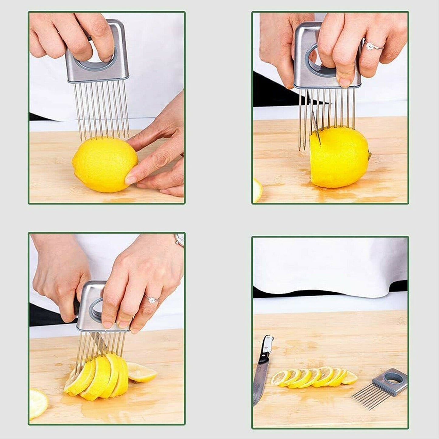 Suporte para cortar legumes de aço inoxidável