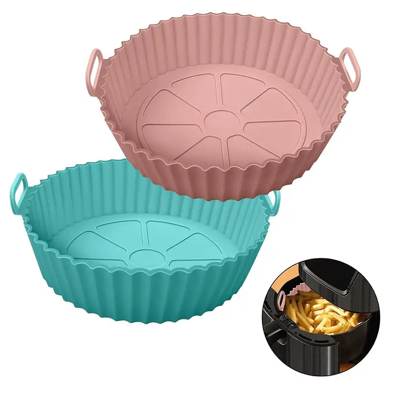 Air Fryer Non-Stick Silicone Base  - Wavy Liner