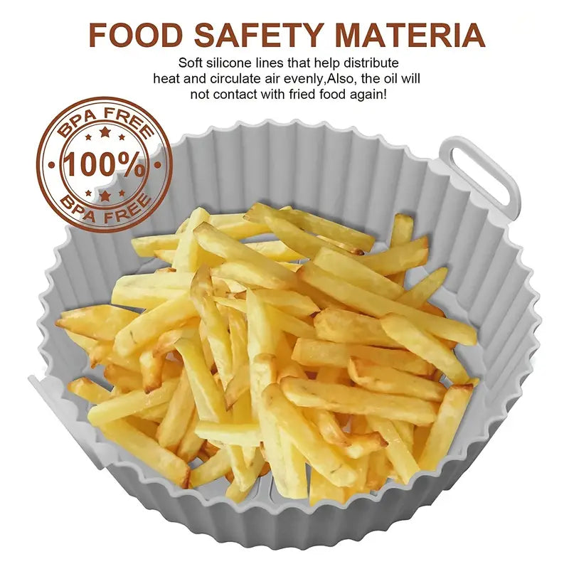 Air Fryer Non-Stick Silicone Base  - Wavy Liner